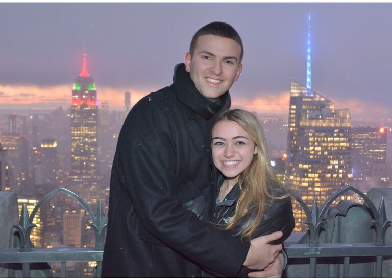 During winter break, they continued on with their yearly traditions and went into the city, ate at Little Italy, saw the Christmas tree. They went to Ripley's Believe It or Not museum and Top of the Rock.