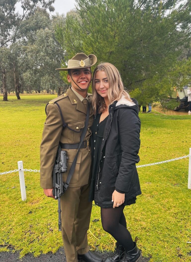 On the 13th of April, 2021, they began ten months of long distance when Reggie joined the Army. 