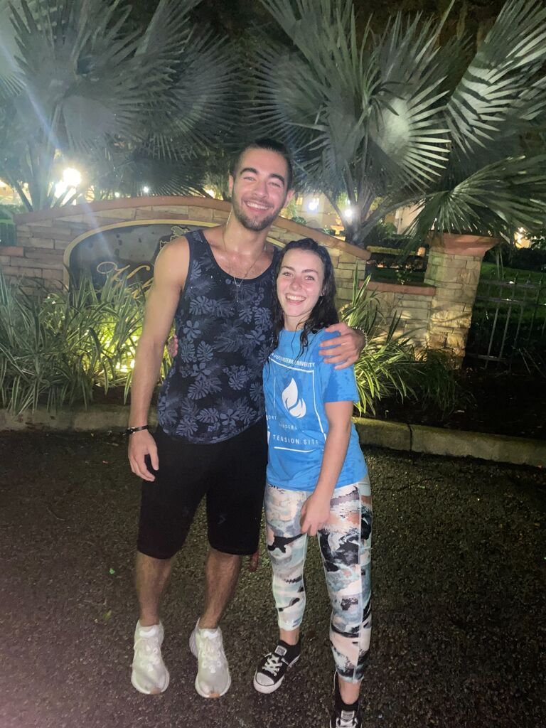 On her way to class one day, Emma heard someone yelling her name. Upon arriving at SEU, Andrew recognized Emma from her Instagram, and had proceeded to run up the sidewalk yelling her name before introducing himself.