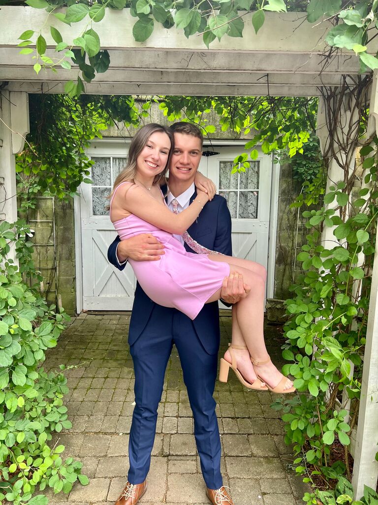 We attended our first wedding together! One of many weddings we had this summer. 