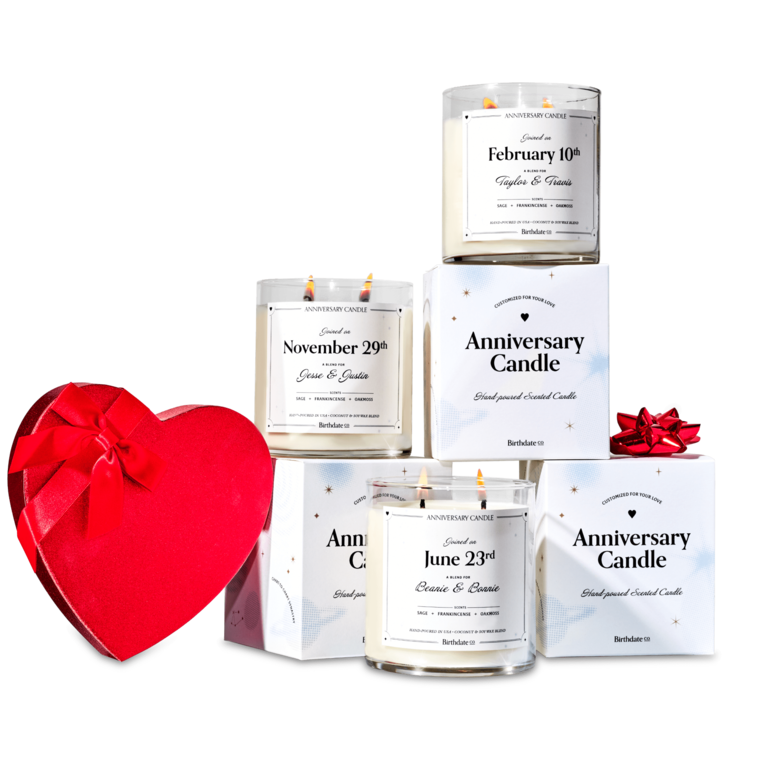 Anniversary Candle gift for couple
