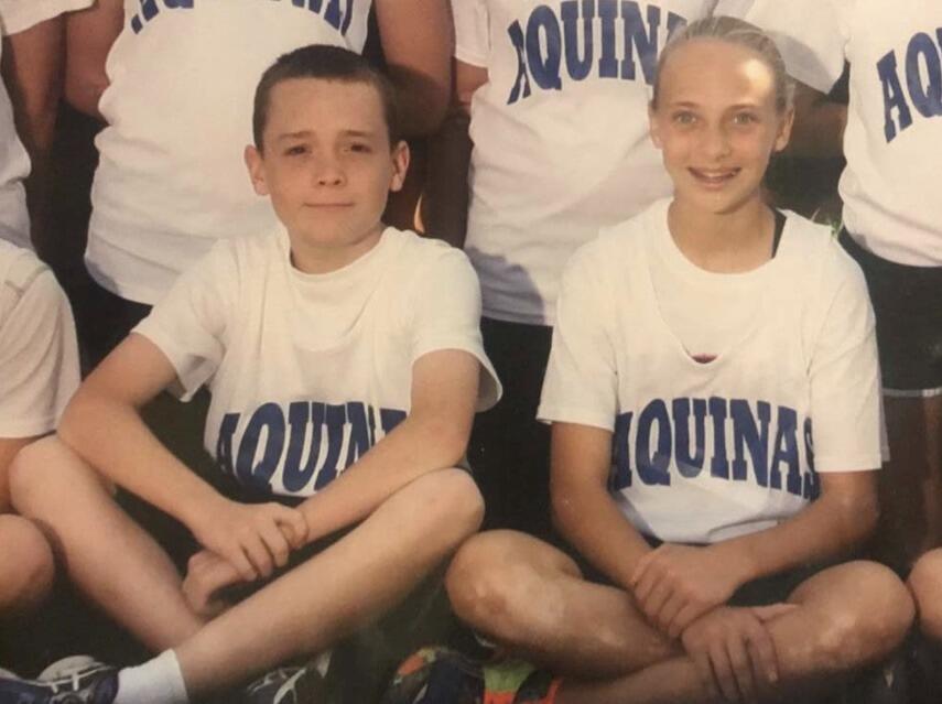 We met at Blessed Sacrament in 6th grade.