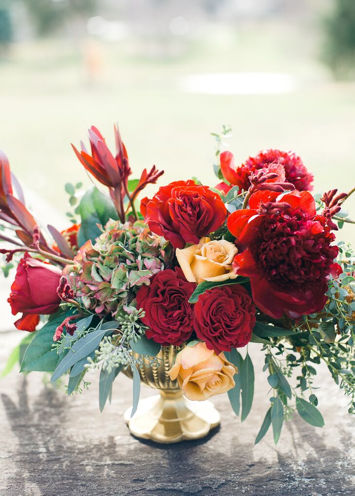 Elegant Red Centerpieces