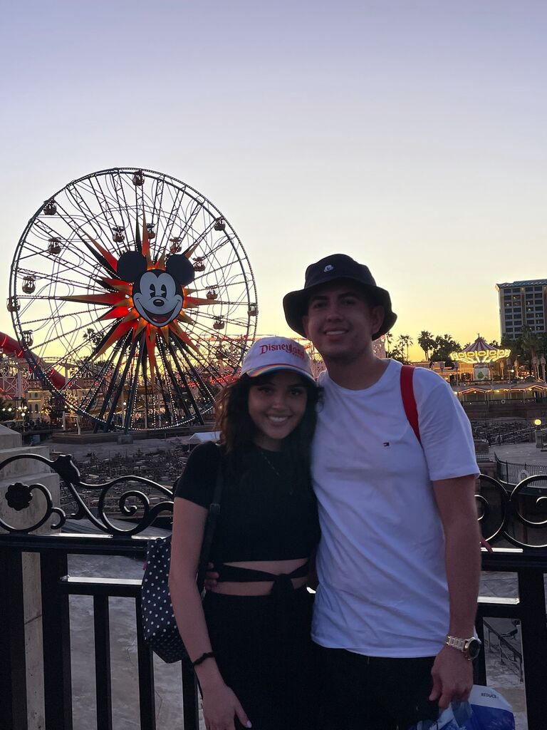 Chris surprised Marcela with a trip to Disneyland!