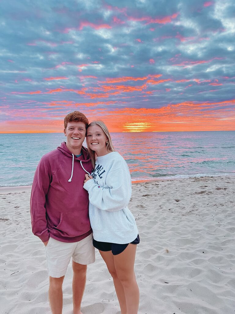 Throughout the craziness of their college years, some of Peter and Libby’s favorite memories were from family trips to their happy places. They would head up north to Onekama, Michigan for the fourth of July and to Sea Island, Georgia for New Year’s Eve. Two trips they are sure to continue annually as long as possible! 