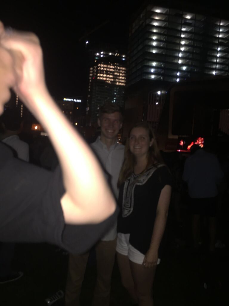 Kaylee and Bill's first date at the Jake Owen concert in Nashville. A blurry picture is better than no picture?