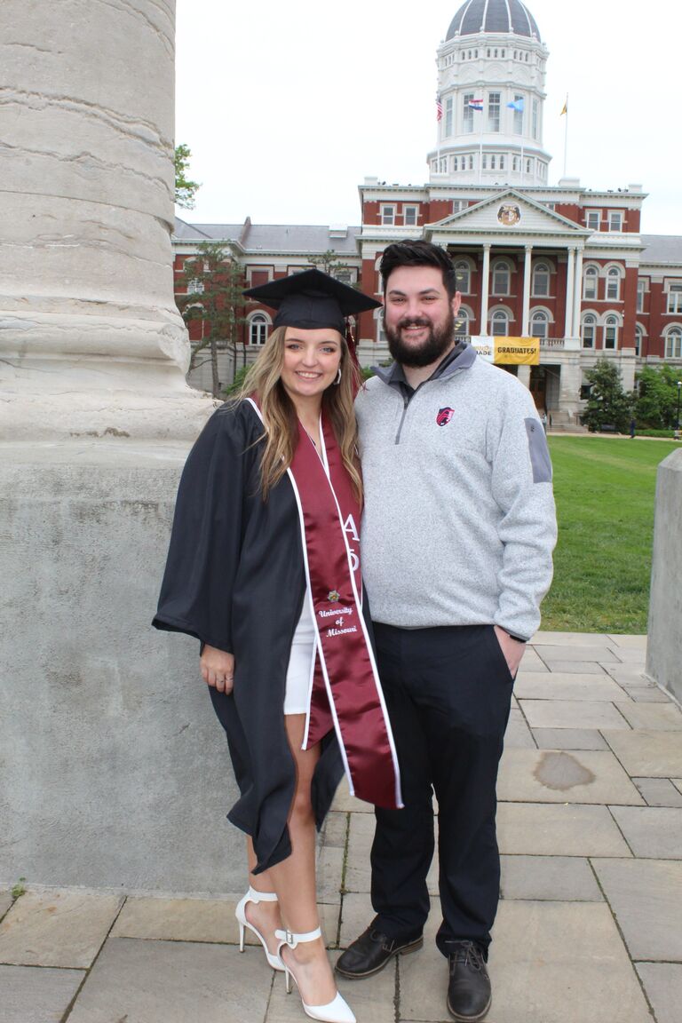 Morgan graduates college!