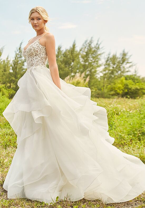 Handkerchief wedding outlet dress