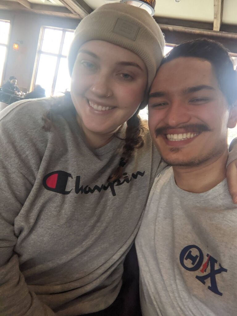 Went skiing together