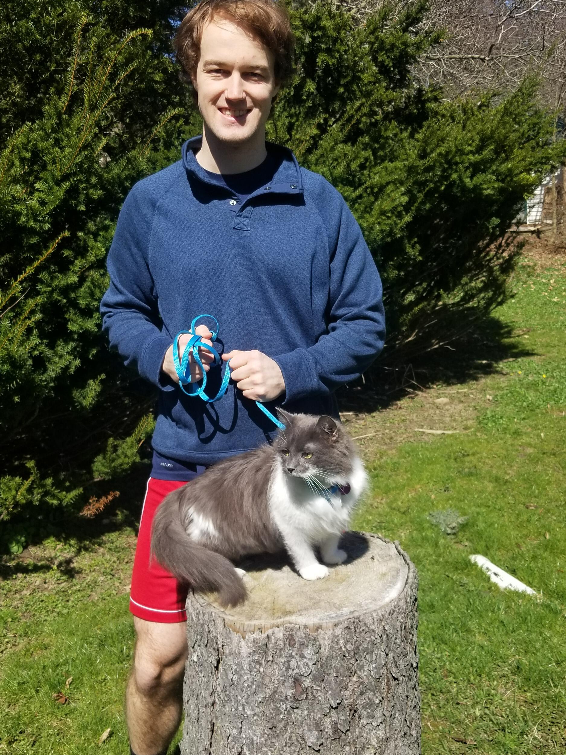 Embracing the cat dad life with Sarah's little Luna