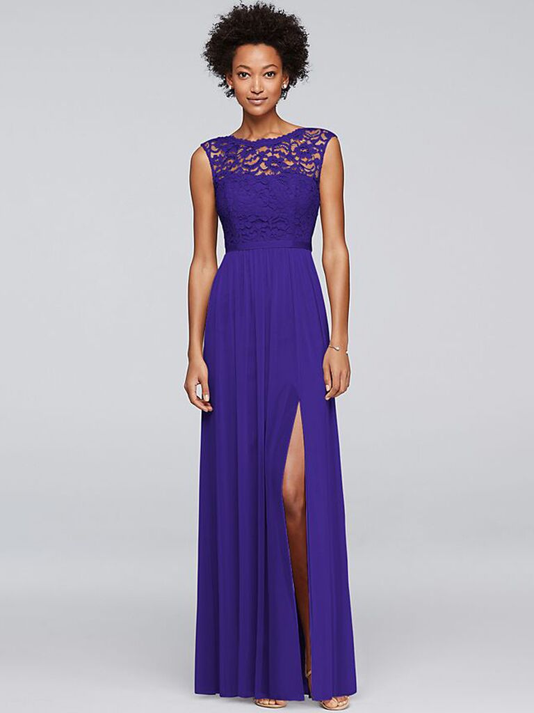 Purple dress store for wedding bridesmaid