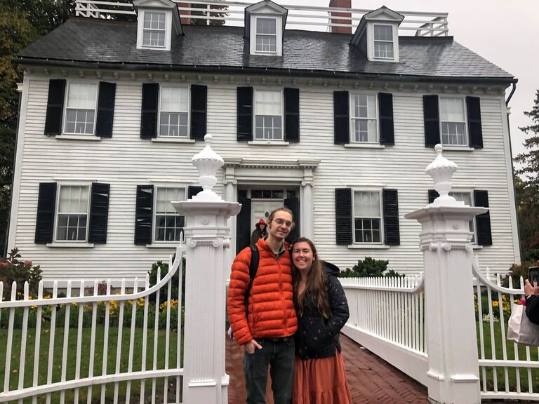 We went out to Salem, MA for all the Halloween festivities. If you're even remotely a fan of anything spooky/historic, you seriously have to do this trip. Here's us at the Hocus Pocus house!