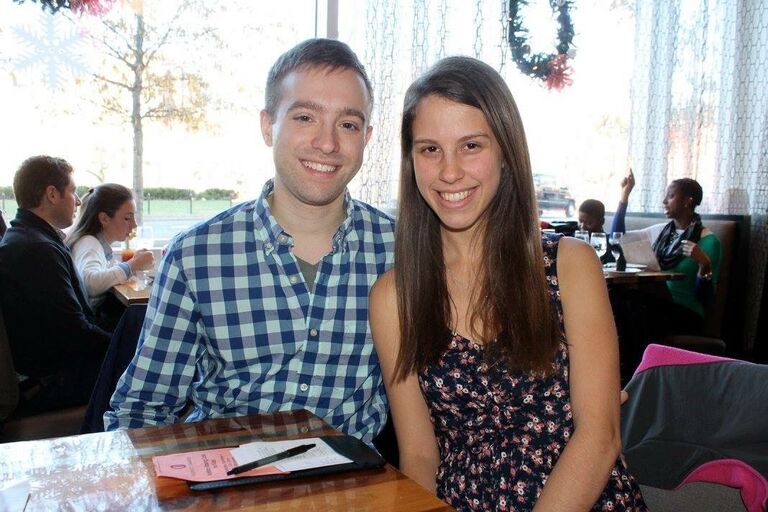 Celebrating Cate's 21st birthday at brunch