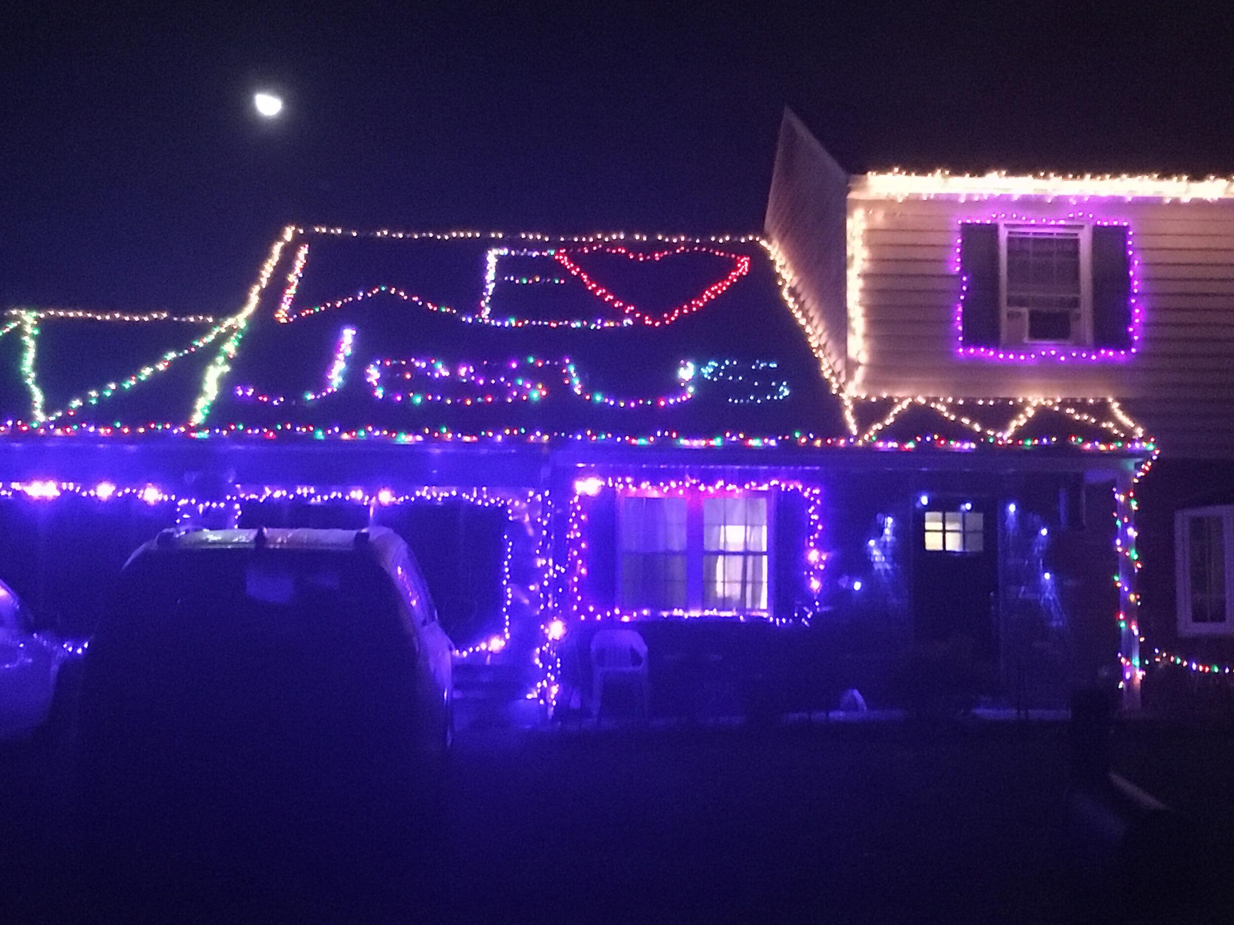 Our 3rd Christmas! We are the best at Christmas lights. 
