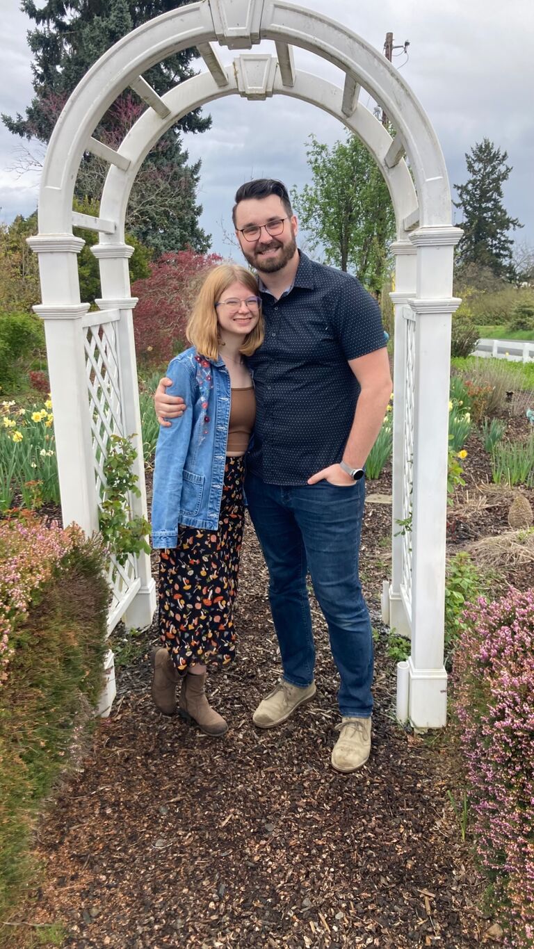 Celebrating Easter with Katie’s family the week after Easter 