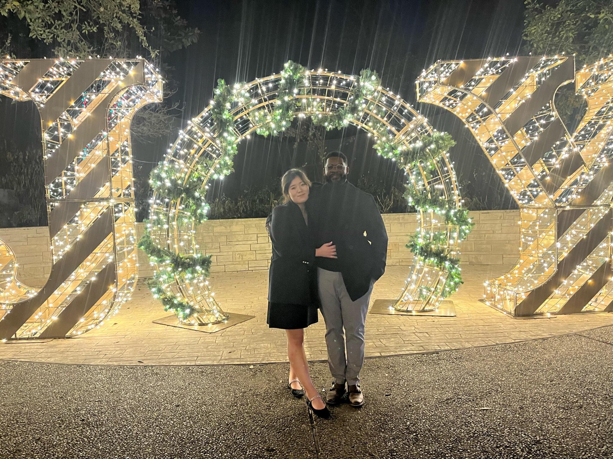 The day David proposed. 