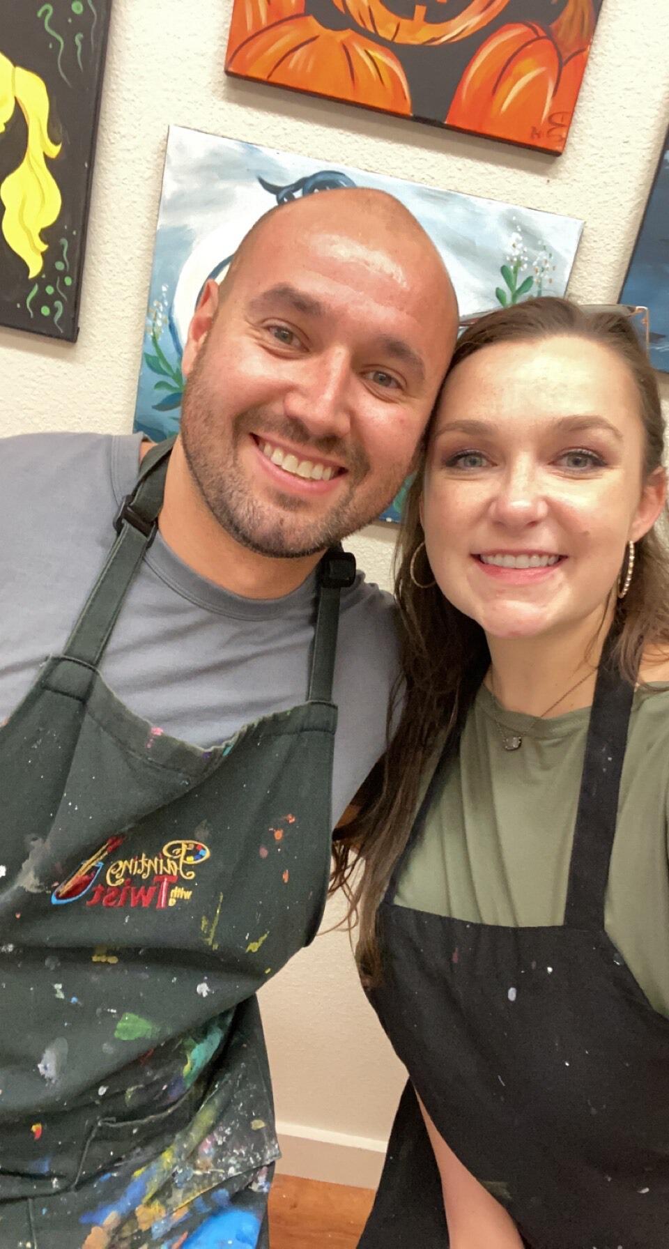 Our first time at Painting with a Twist! 