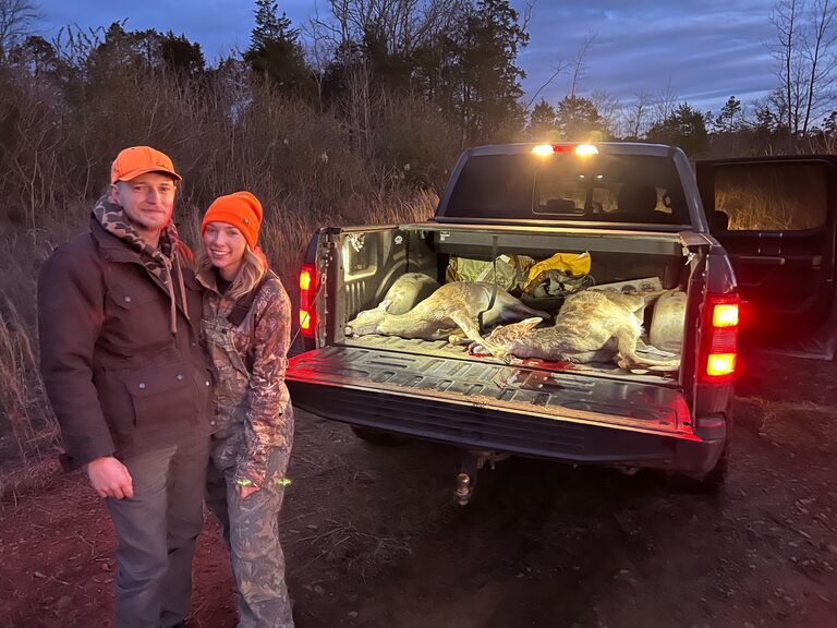 We both got a deer! 