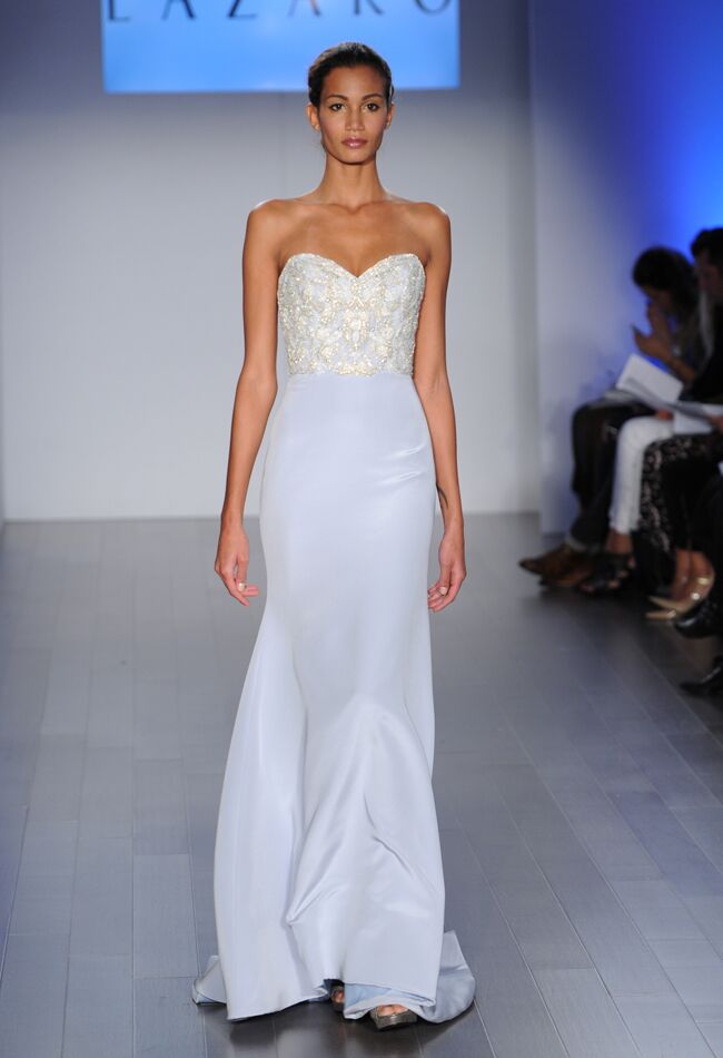Lazaro Spring 2015 Wedding Dresses Feature Unique Colors and Intricate ...