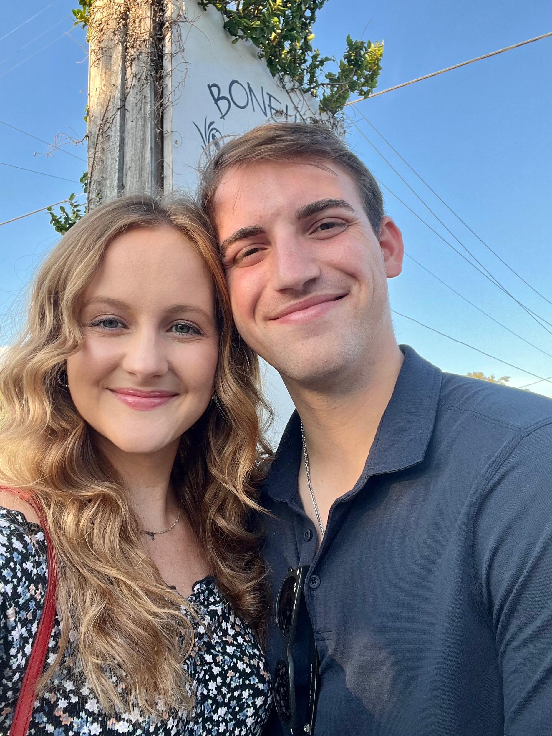 Carson and Jenny met the Fall of 2015 at Six Flags in St. Louis when they were Juniors in high school.  They were going with a group of Jenny’s friends from Visitation Academy and Carson’s friends from St. Louis University High (who were also Jenny’s friends from grade school at St. Clare of Assisi). Carson conquered his fear of rollercoasters to sit next to Jenny. 