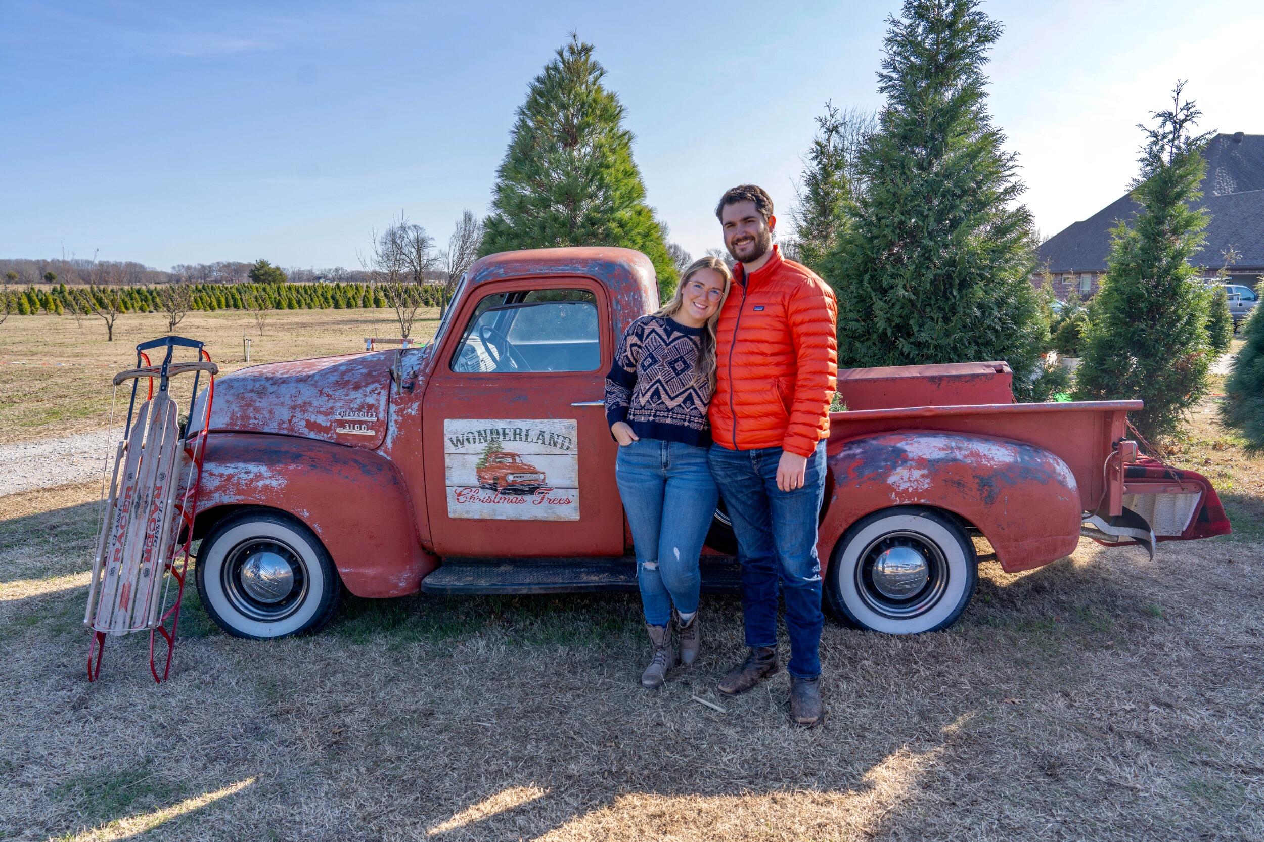 picking out our christmas tree at wonderland farms