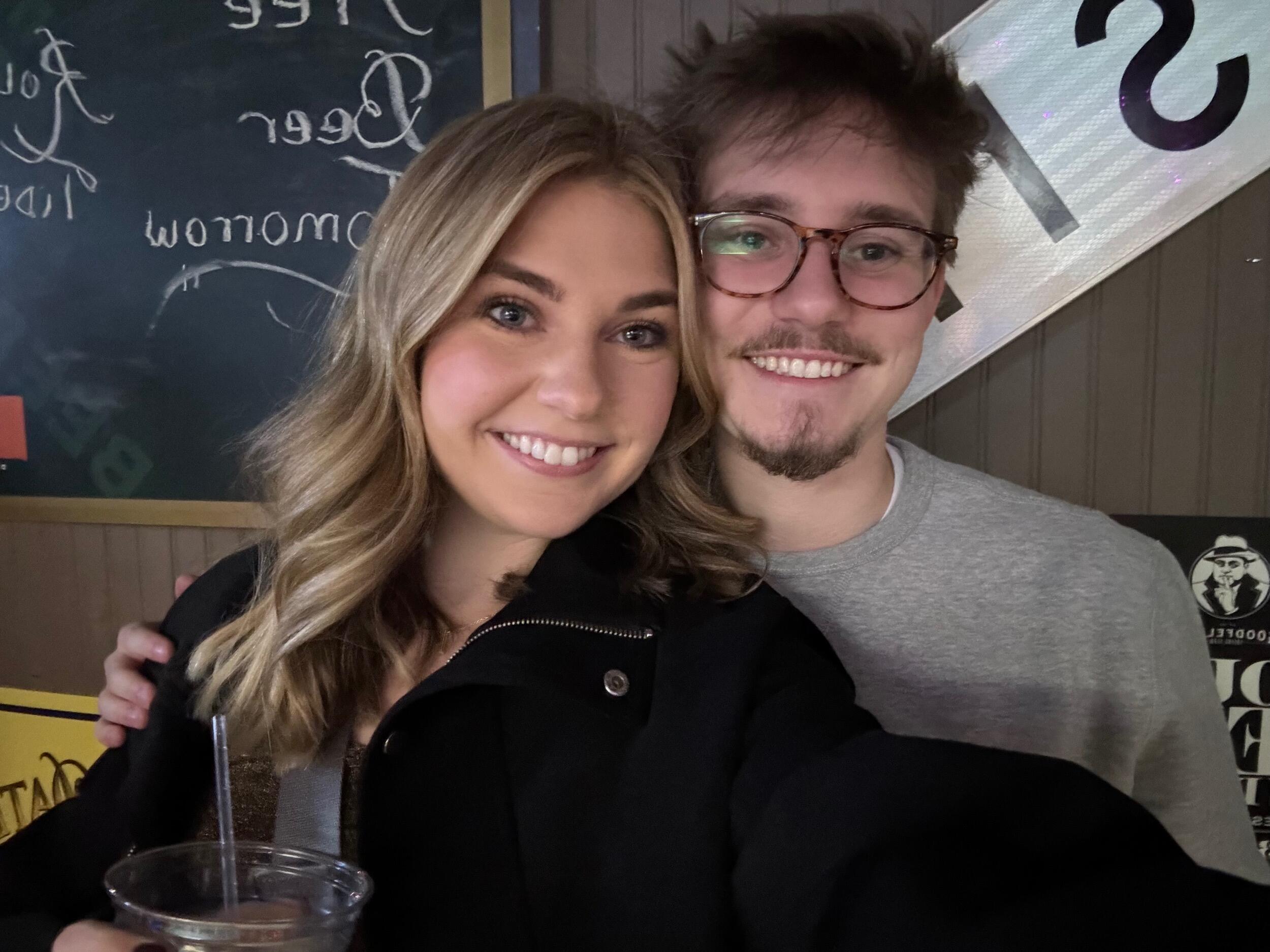 Our first new year's together! Little did we know, we'd be getting engaged this year just 8 months later. ♡