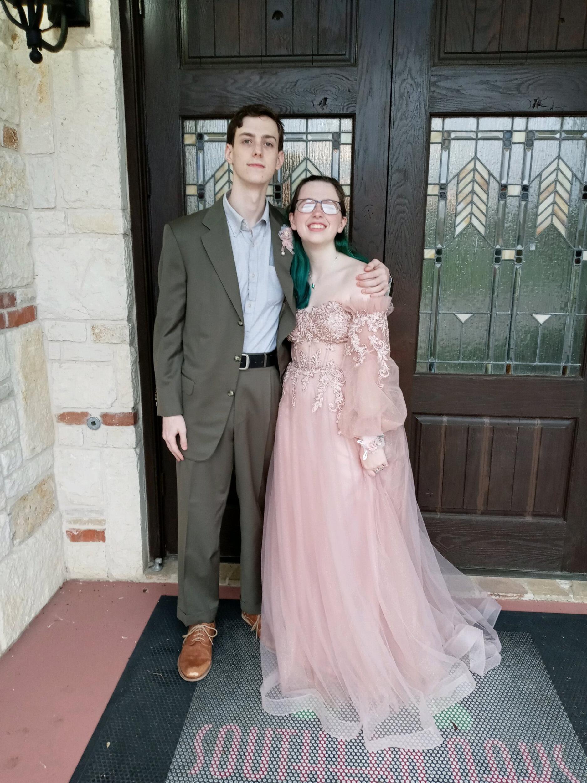 Prom 2.0! Much more relaxed, even if dancing wasn't allowed. We showed up early and had a private dance-sesh.