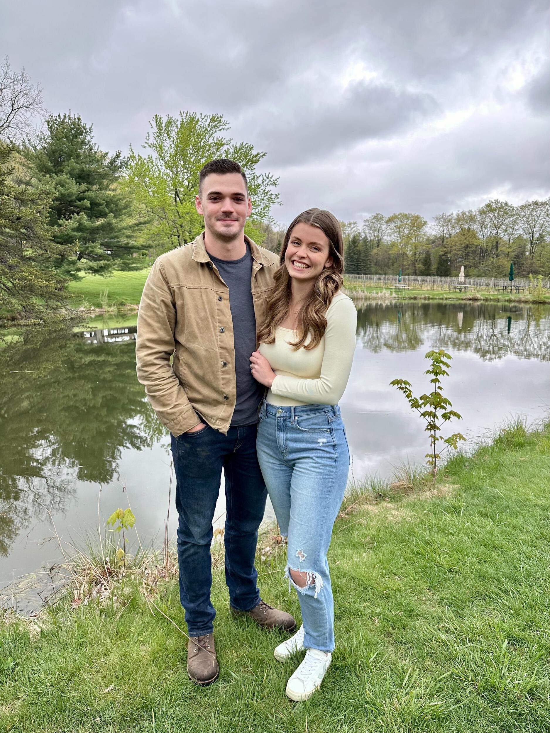 Visiting Penn State with friends.
