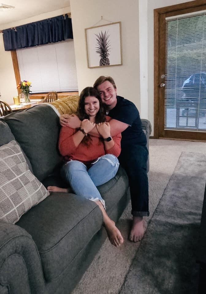 This past September, we finally got to move in together! Because of my job at UW-Whitewater, we get to live in an apartment on campus. I moved in in July, but Dylan finally got to move in in September. Living together is definitely an adjustment, but it's so fun and we're so happy to be done with long distance!