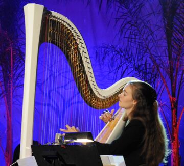 Dr. Vanessa Fountain - Harpist - Palm Springs, CA - Hero Main