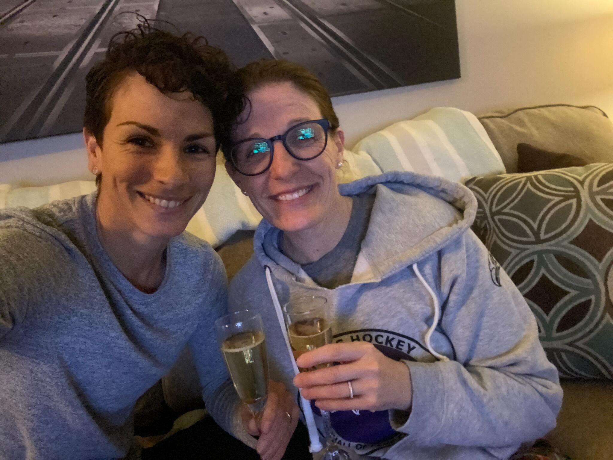 Finally... Allison came back to Kelly. And the house didn't burn down while she was away. 