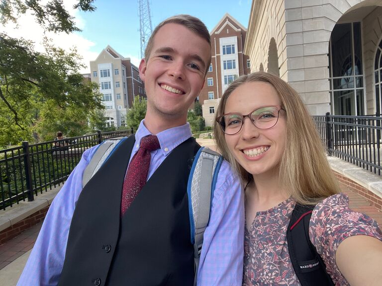 Following our first summer of long distance, we were excited to begin our sophomore year of college together.
