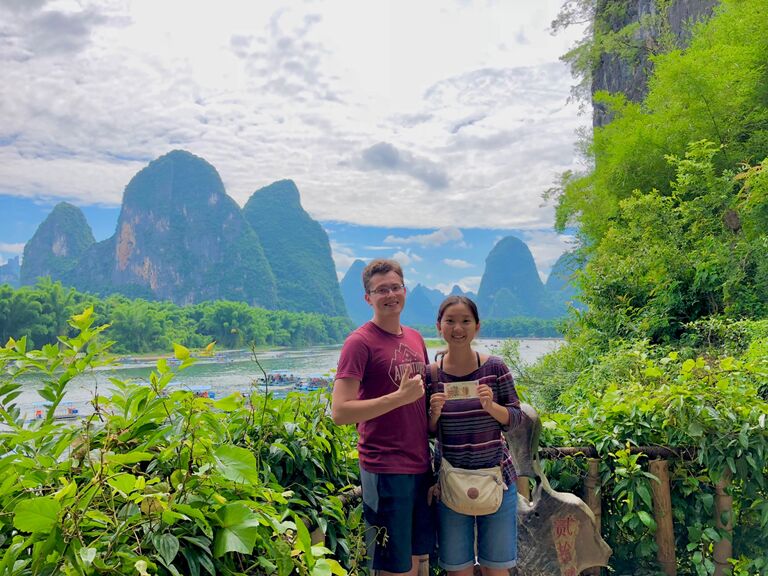 Annie brought Abel back to China! Abel brought back 11 more pounds