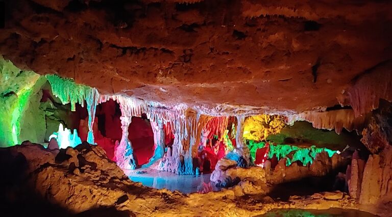 We get to celebrate with the rest of our family and friends at one of our favorite caverns!