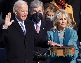 Joe Biden wife Jill Biden 2021 presidential inauguration oath