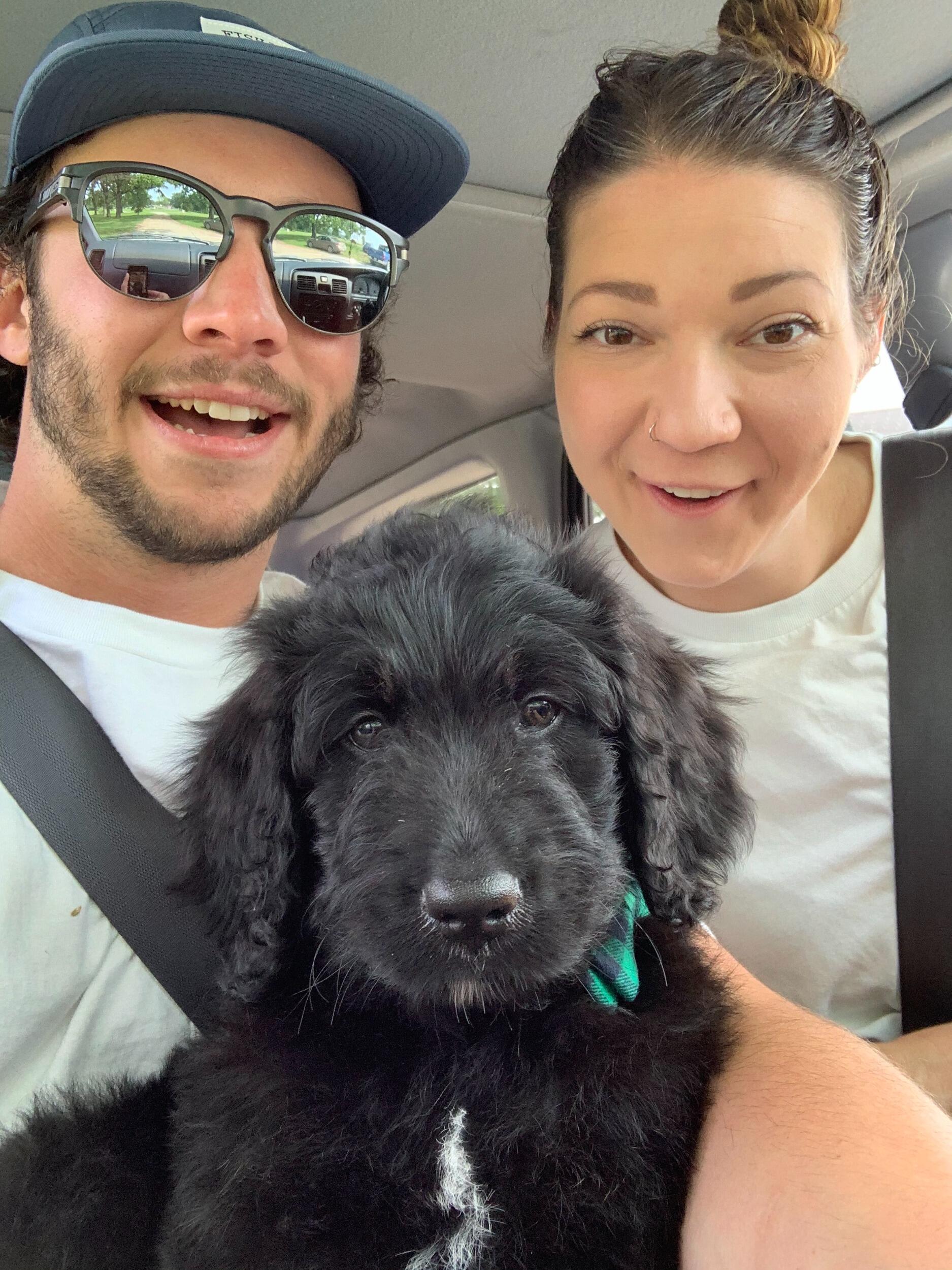 The very first day we picked up Koda