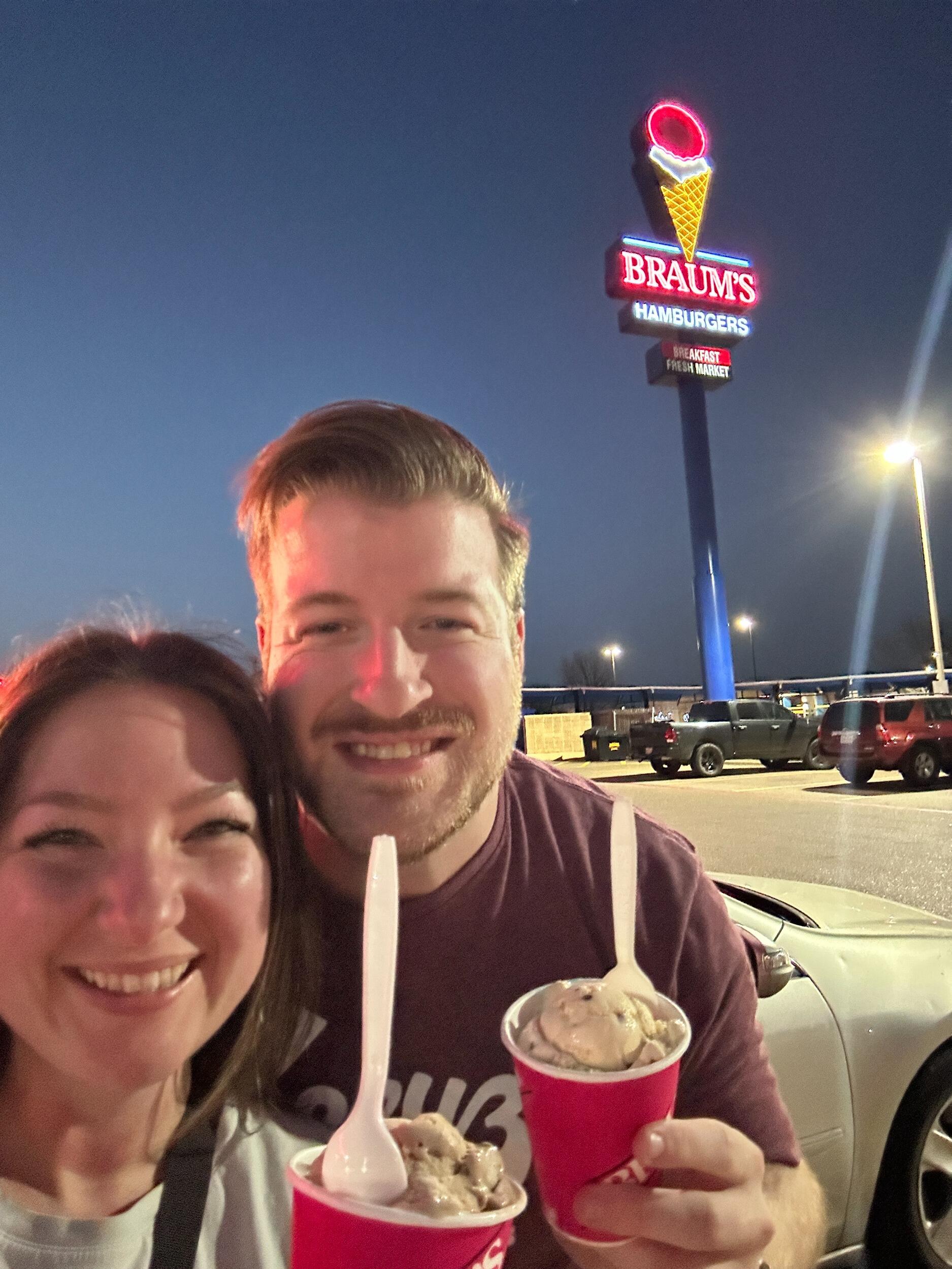 First trip to Braum's together (iykyk)