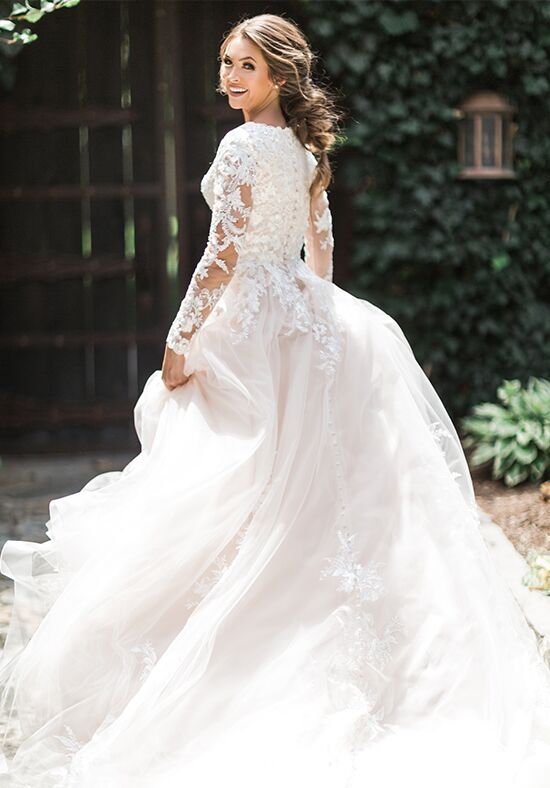 Lds wedding outlet dresses