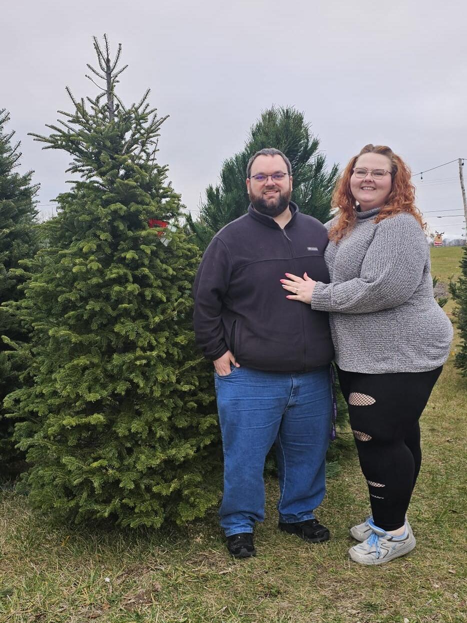 First Christmas tree while engaged!