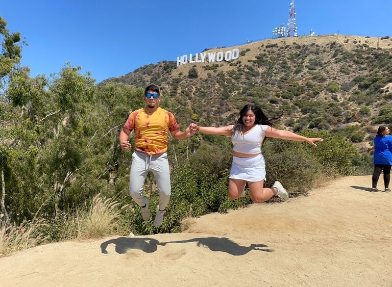 Us visiting Hollywood for vacation!