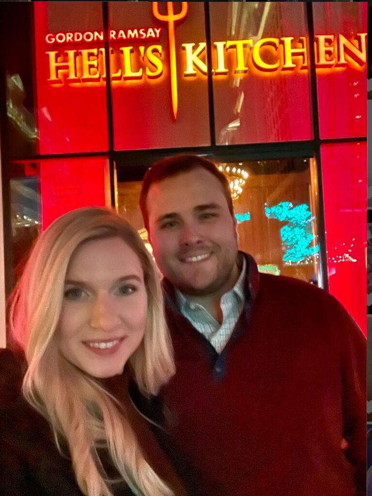 Celebrating three years together and Benson's 30th birthday in Las Vegas