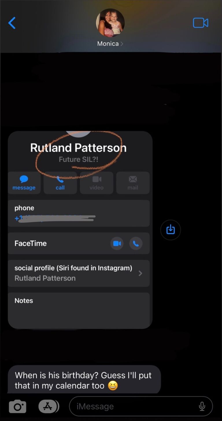 My mom somehow knew that Rutland was THE ONE after only meeting him once. This was very unlike her, but her "mom-tuition" was talking!