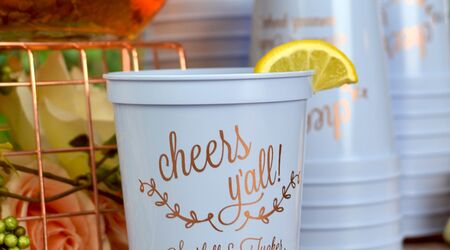 Soft Plastic Wedding Beer Cups, Custom Printed Plastic Cups, Wedding  Reception, Personalized Engagement Party Disposable Cups, Cheers Beers 