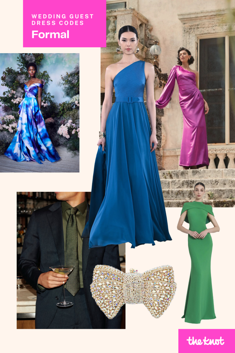 what does formal dress code mean for a wedding Decoding Wedding Dress Codes for the Modern Guest
