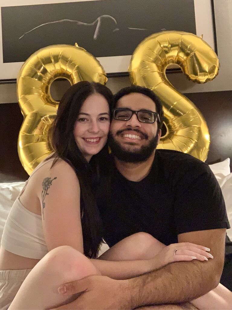 Celebrating Joey's 23rd birthday in Atlantic City.