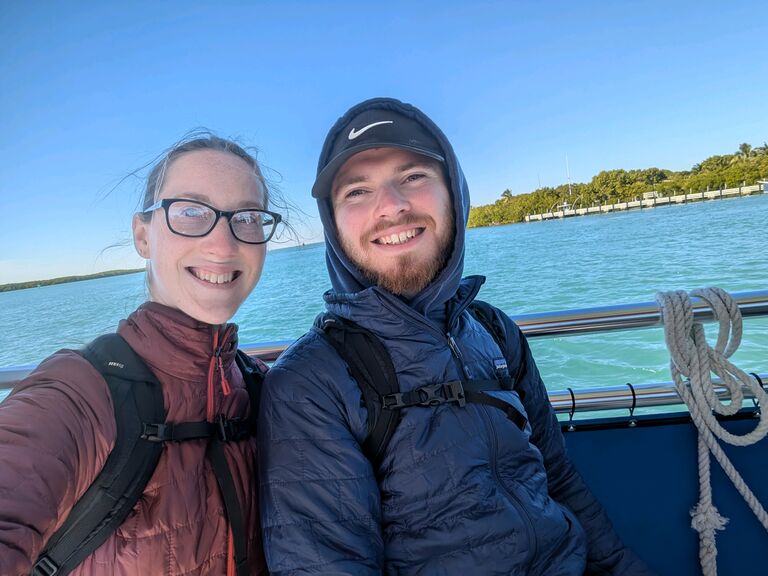 Boat tour in Biscayne NP.