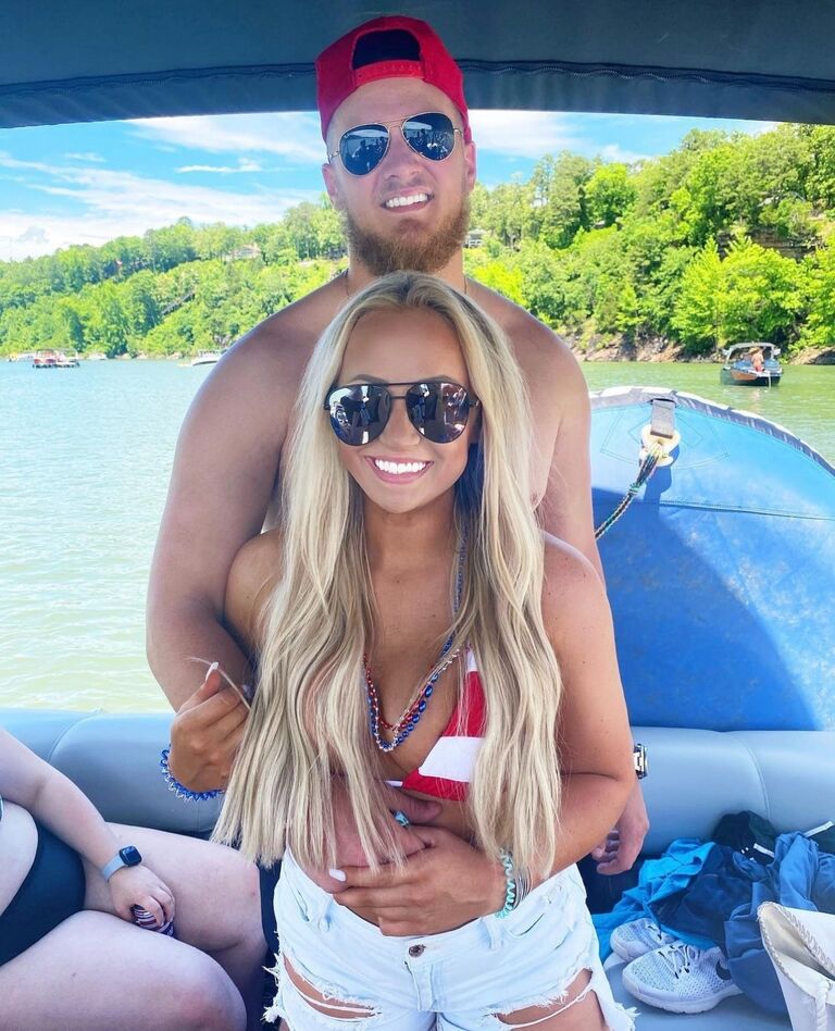 Blake spent a lot of his time over the summers with Haley in Clinton. Their favorite thing to is still a boat day on Greers Ferry Lake!