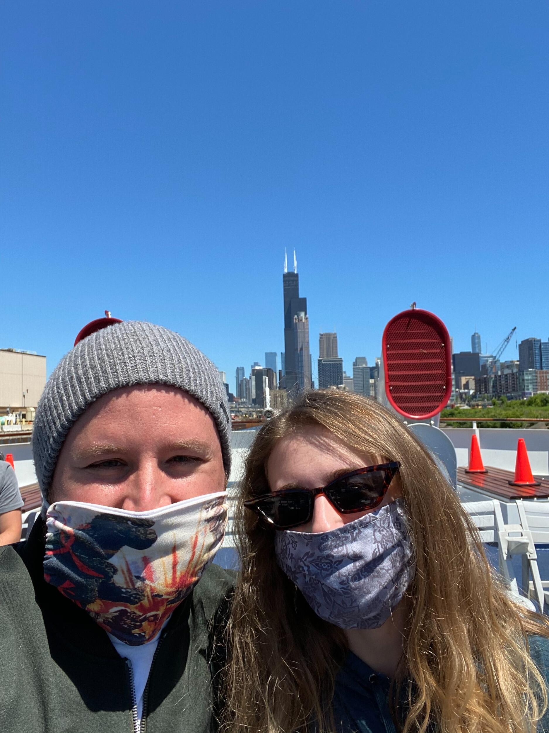 Our relationship truly took off during Covid. During lockdown, we spent the majority of our time in Michigan shooting shotguns, swimming with the dogs, cooking, and eating lots of food.
