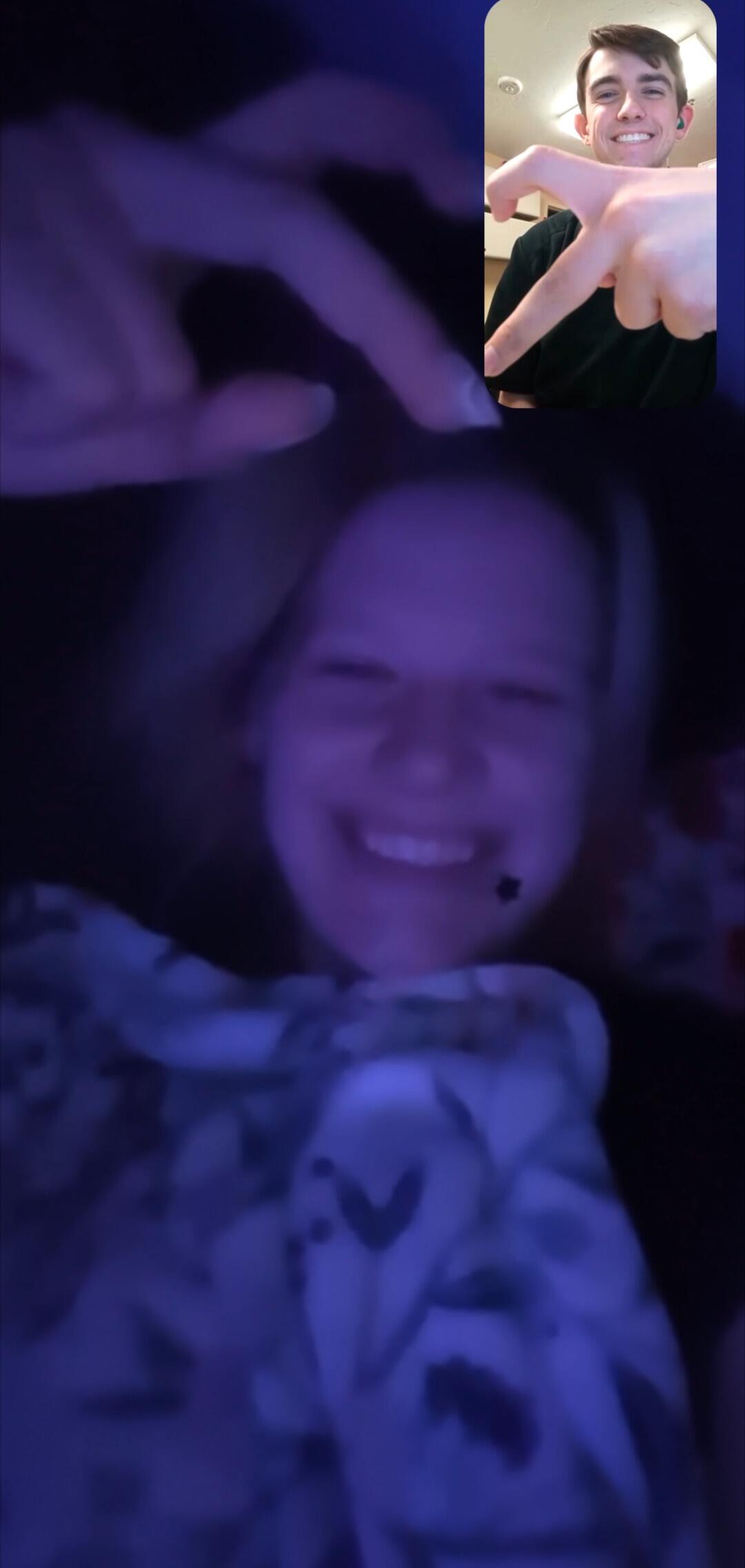 Because Levi works night shifts Allie and Levi call while he is at work so they can see each other