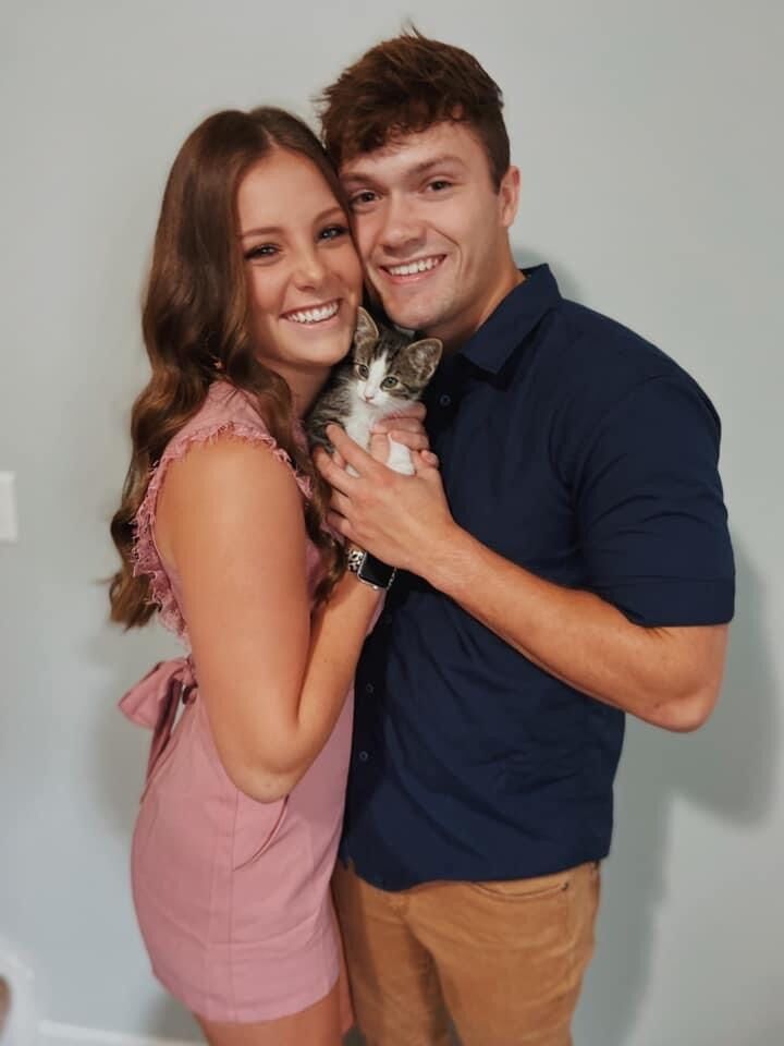 Just before celebrating our 1 year anniversary, Max got our first fur baby, Cove. 